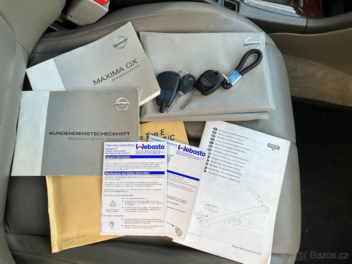 Nissan Maxima QX A33, rok 2002, V6 3.0 147kW, manuál - 18
