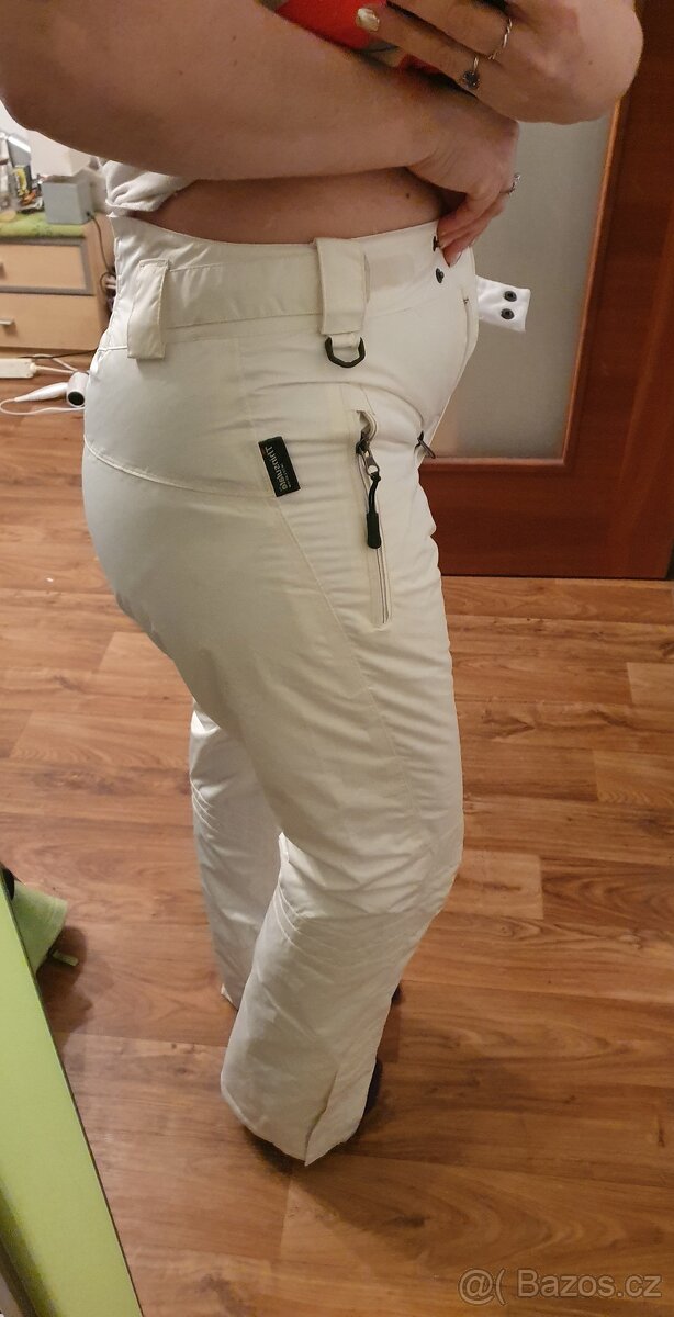 Damske lyzarske bile kalhoty na lyze Crivit insulate L/40 - 18