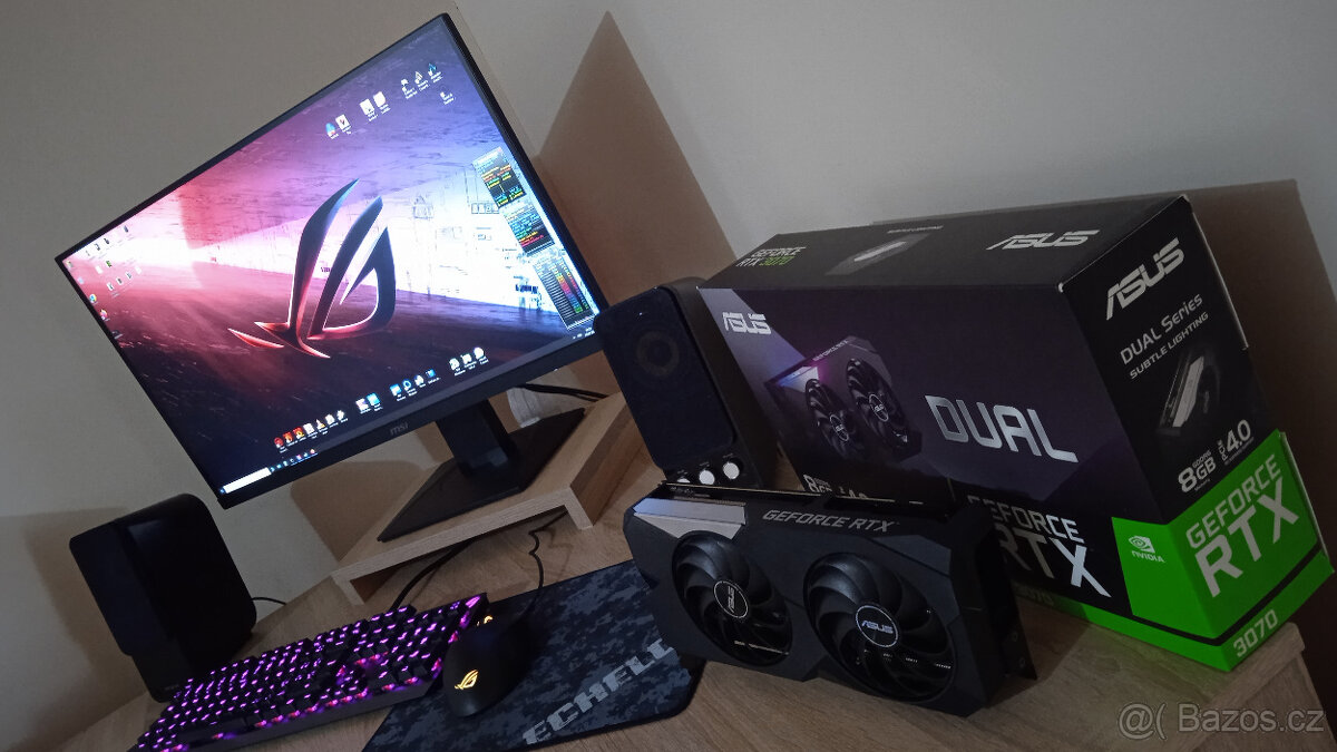 RTX 3070 ASUS DUAL O8G - PERFEKTNÍ STAV - JAKO NOVÁ - 18