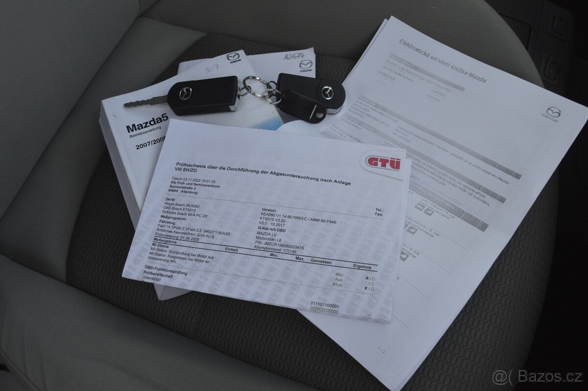 Mazda 5 1.8 BENZIN 85 KW HEZKÝ STAV - 18