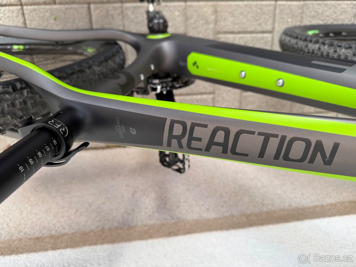 CUBE REACTION 27,5 lehčené 11,85Kg, CARBON, TOP STAV - 18