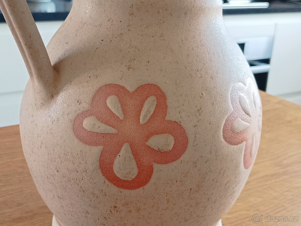 KERAMICKÝ DŽBÁN RUČNĚ DEKOROVANÝ - 18