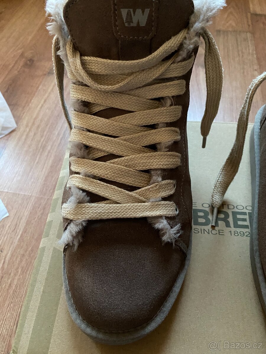 Pánské zimní kožené boty Weinbrenner s kožichem - č. 44 - 18
