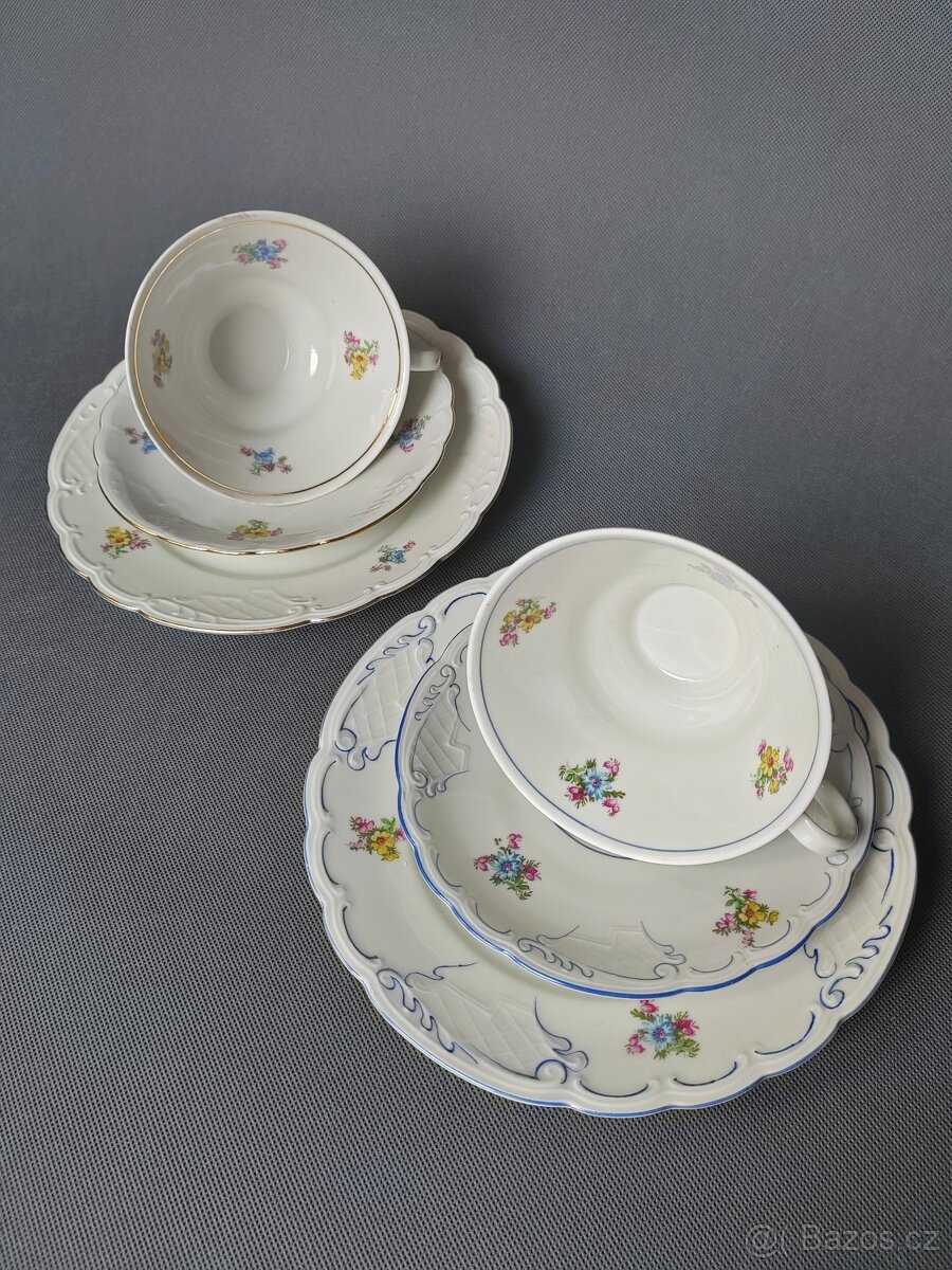 Elegantní porcelánový čajový trio od Carl Alberti 1930-1953 - 18