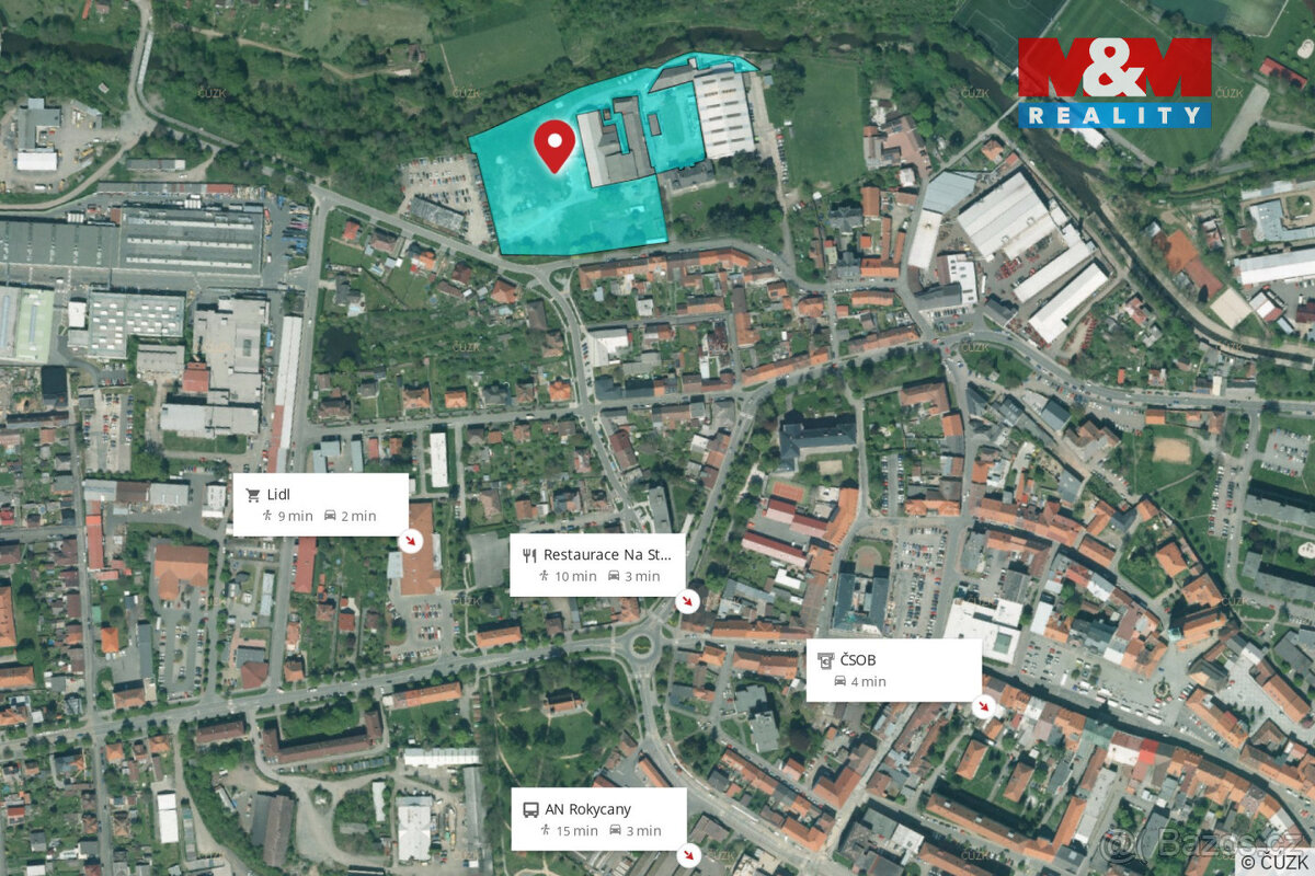 Pronájem komerčního pozemku, 7754 m², Rokycany - 18