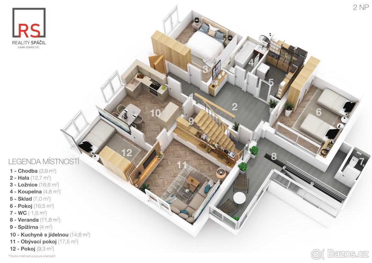 Prodej podsklepeného RD 4+1 (120m2) s uzavřeným dvorem, zahr - 18
