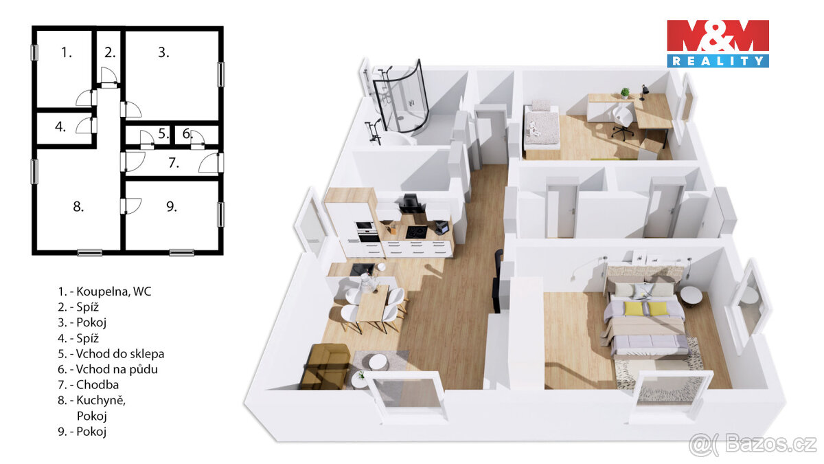 Prodej rodinného domu, 90 m², Kounov - 18