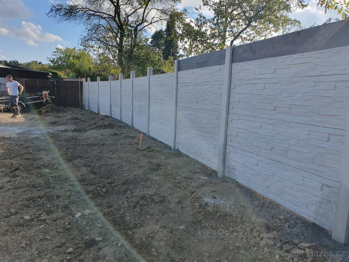 Montáže betonových plotů - 18