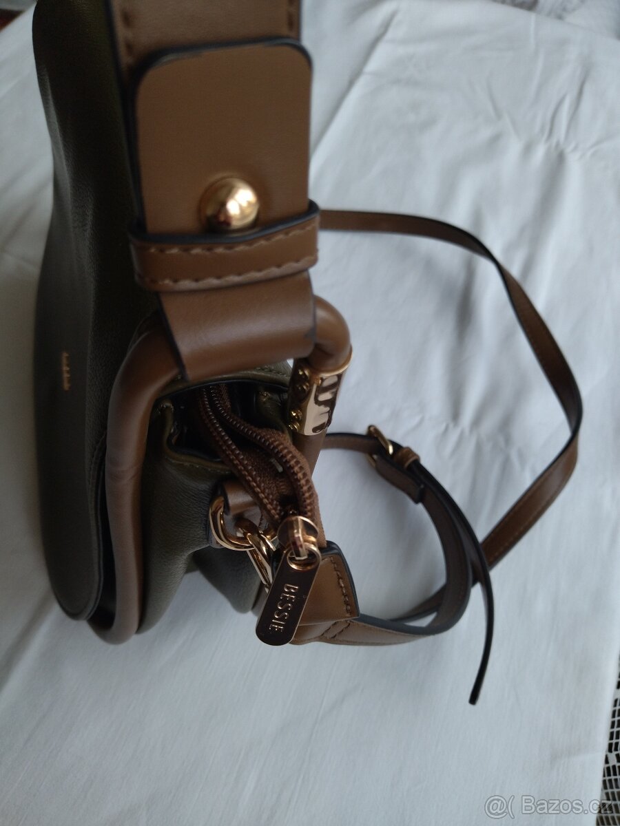 Kabelka Bessie London, přes rameno/crossbody,olivová - 18