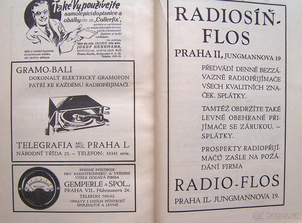 Starožitná kniha z roku 1935 o začátcích rozhlasu, top stav - 18