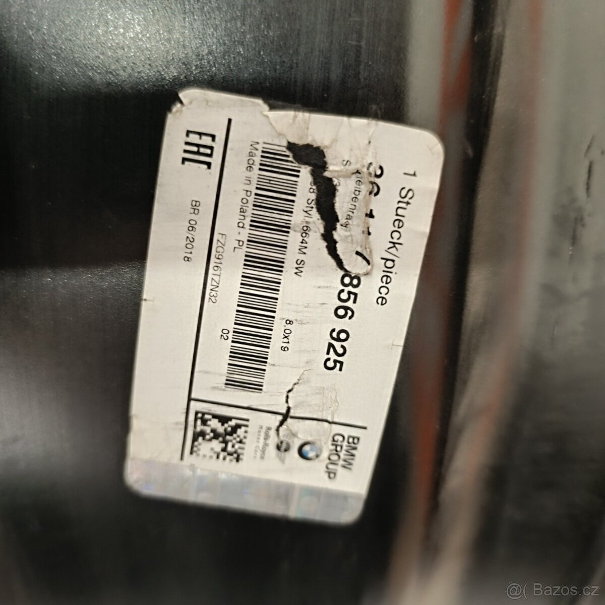 Alu kola BMW 5 (G30, G31) 8Jx19'', 5x112, ET30 - 18