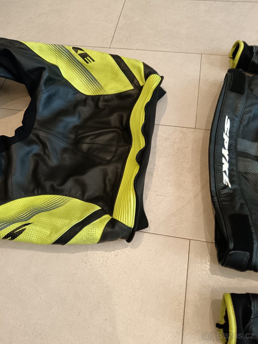 Spyke Estoril Sport-Pánská kožená moto kombinéza, dvoudílná - 18
