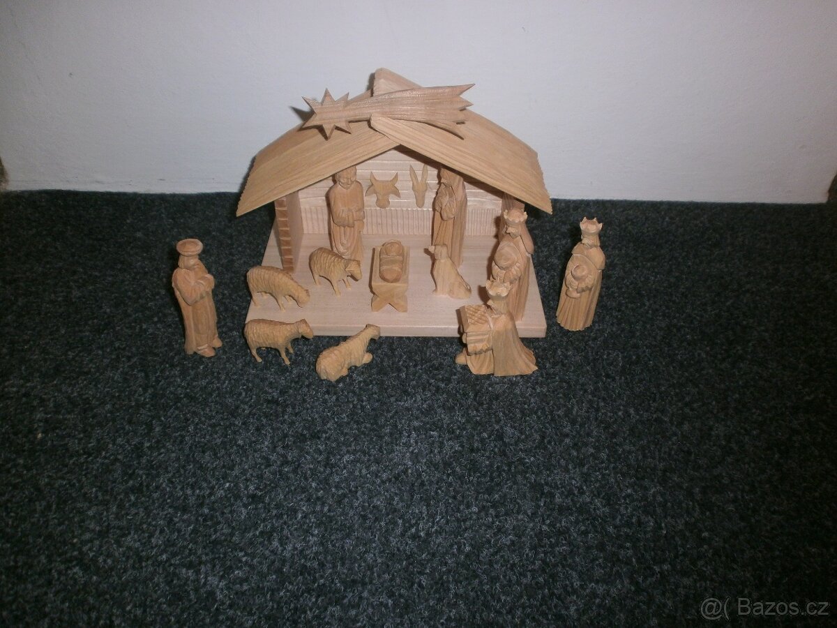 Ručně vyřezávaný český betlém 14a1 - 18