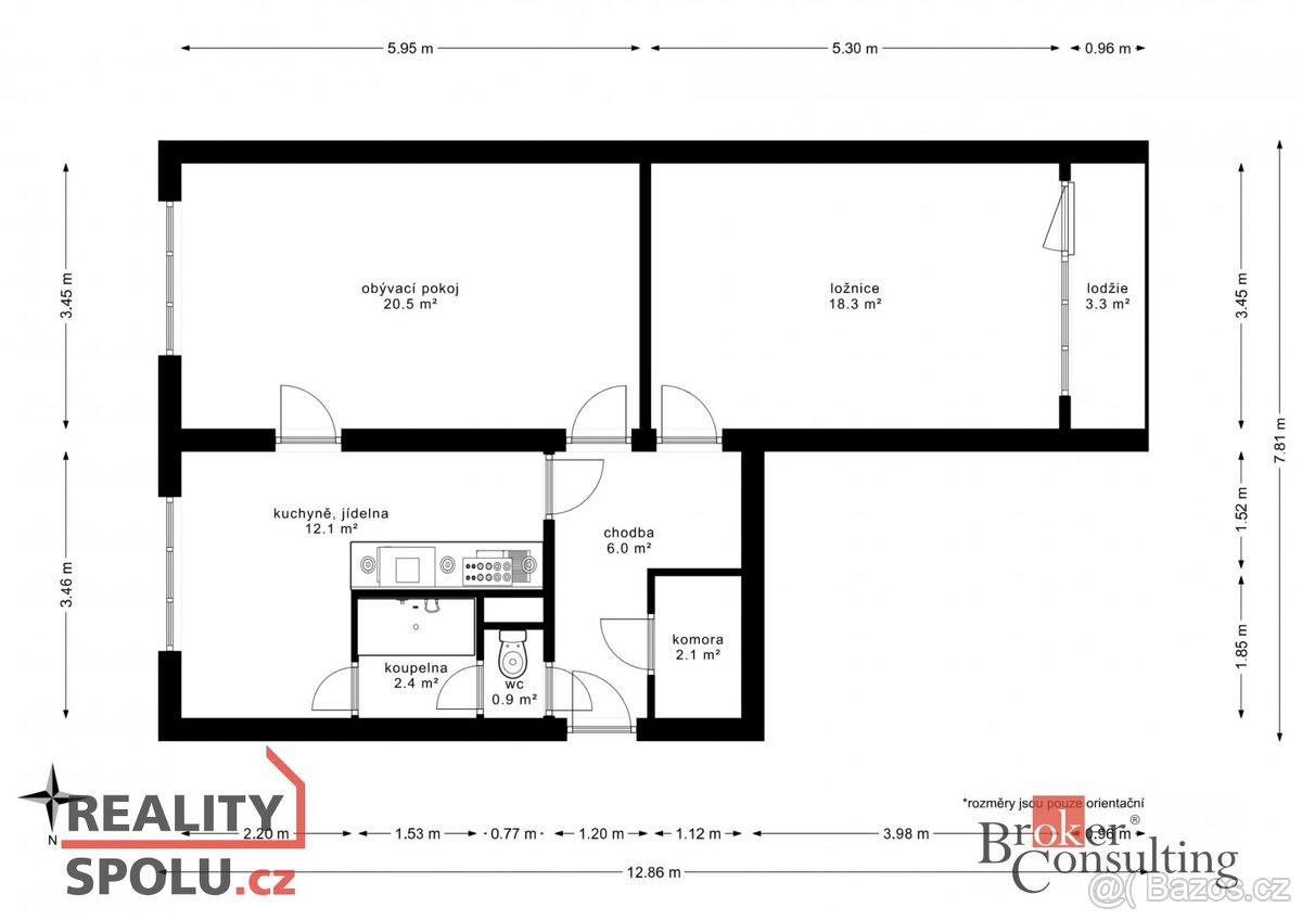 Prodej, byty/2+1, 65 m2, Elišky Krásnohorské 2334, 54401 Dvů - 18