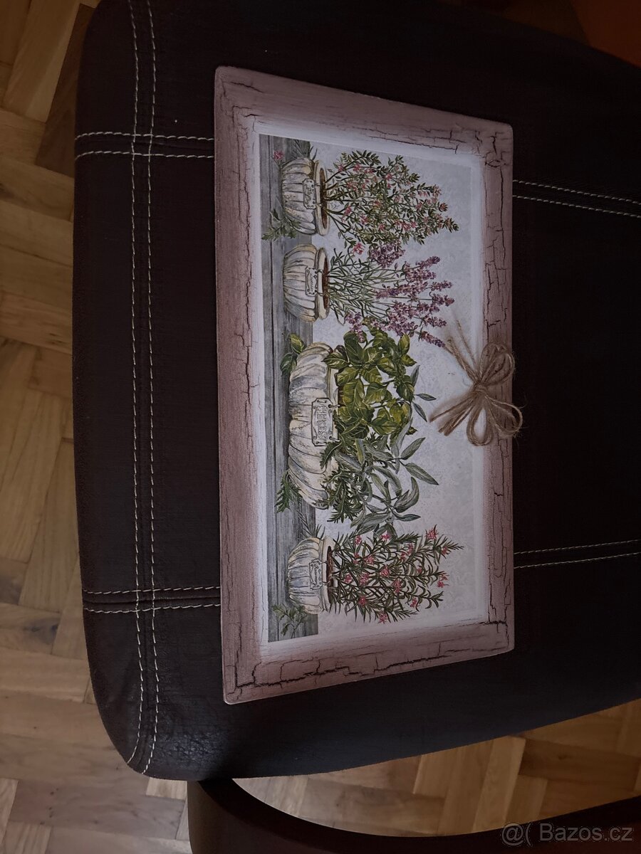 konvicka, obrazek,sklenice, formicky,peněženky, dřev. Vaza - 18