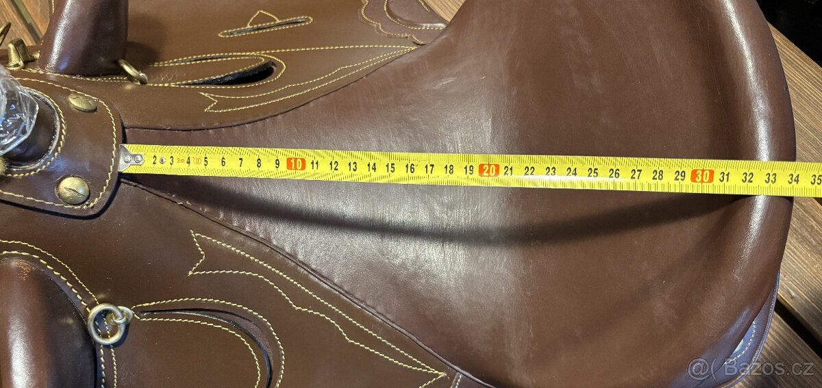 Australské sedlo s hruškou hnědé - 18
