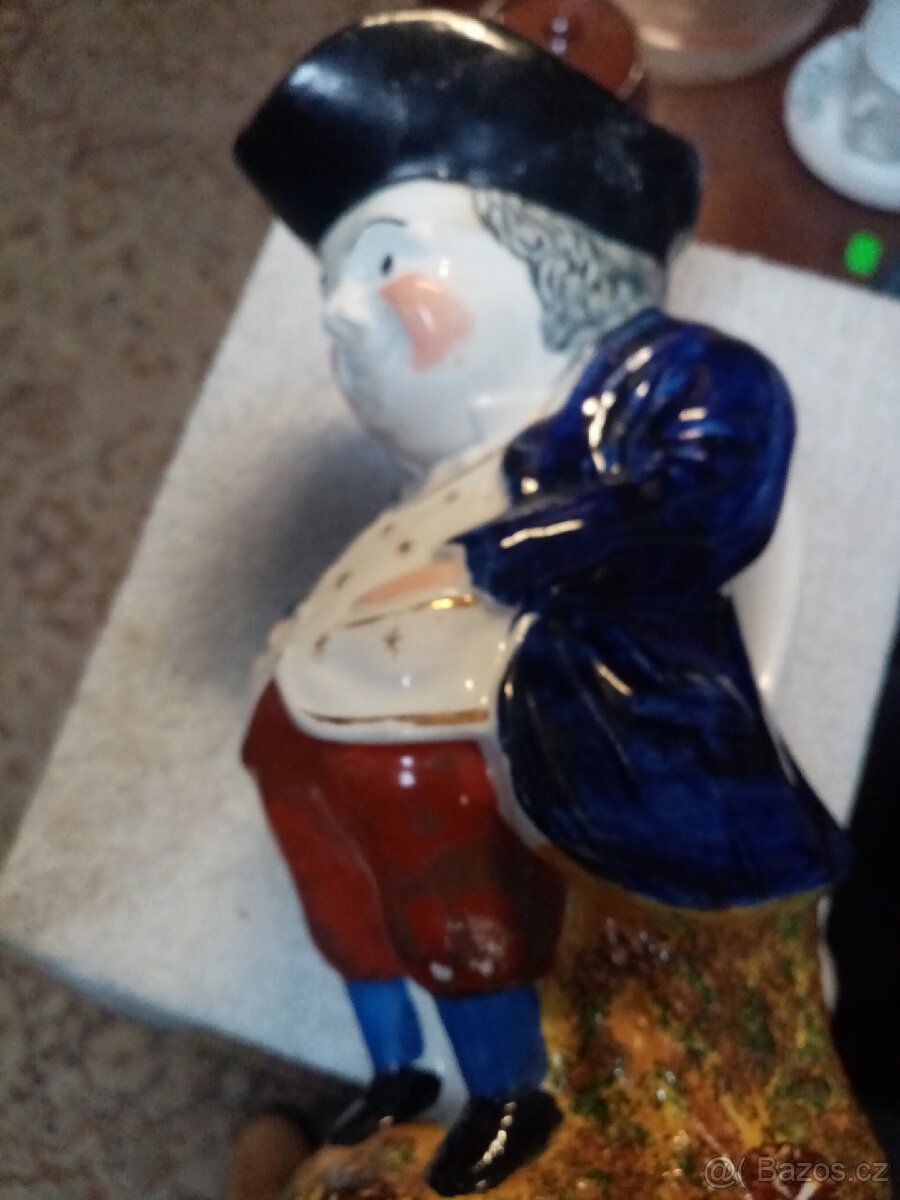 Starožitný keramický glazurovaný džbán - 18