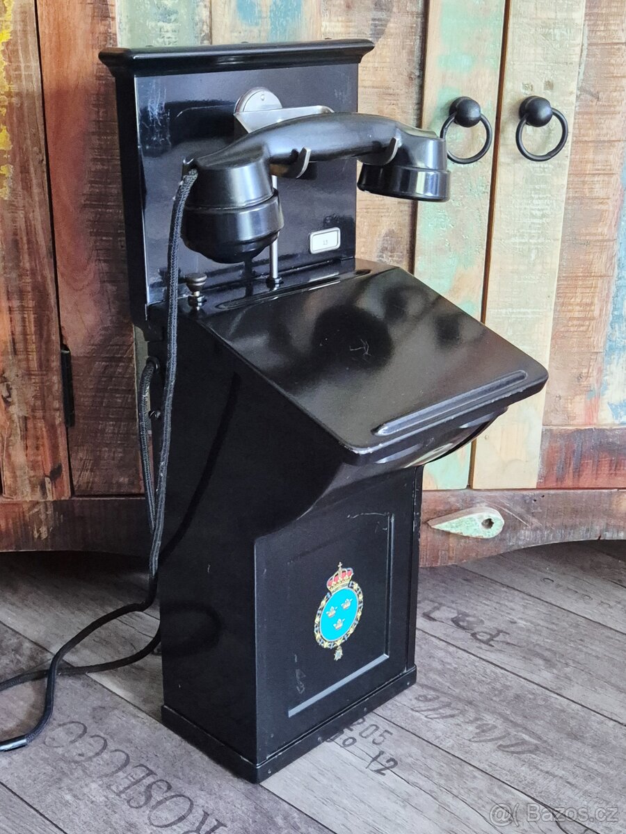 Starožitný krásný telefon L.M.ERICSSON AC-140, rok 1933 - 18