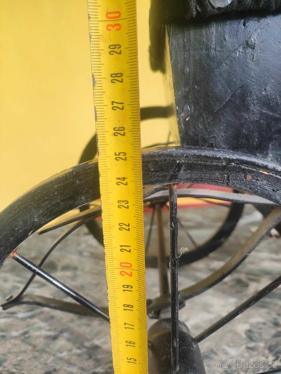 Starý koňský kočár pro panenky Landauer - 18