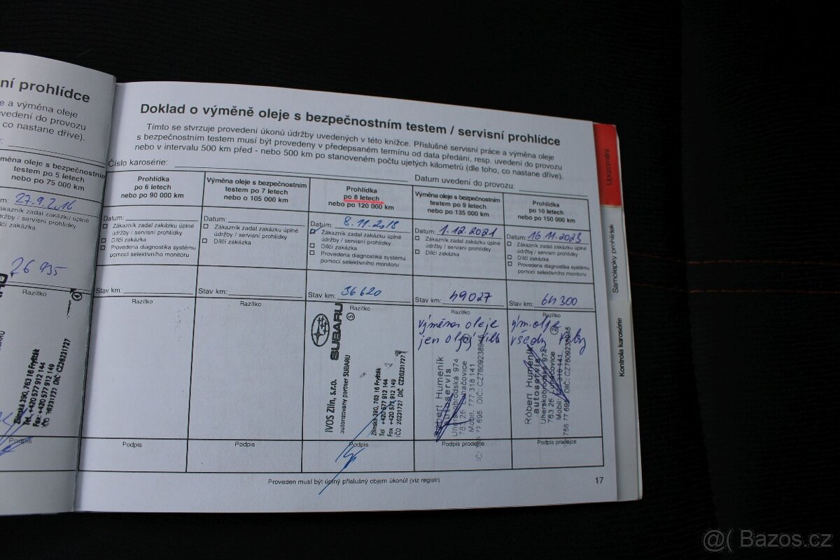 Subaru Forester, 2,0 D 1.maj. ČR - 18