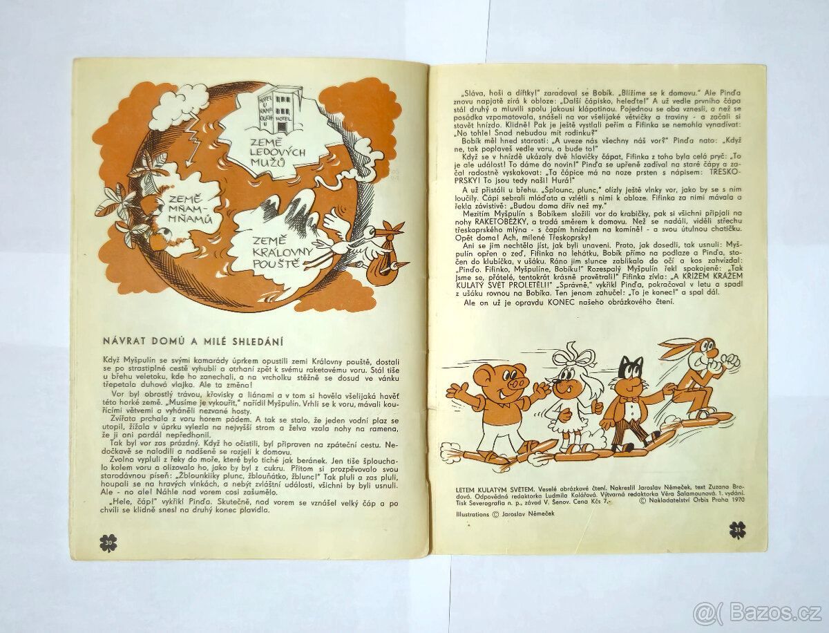 Čtyřlístek č.11 - Letem kulatým světem - Original 1970 - 18