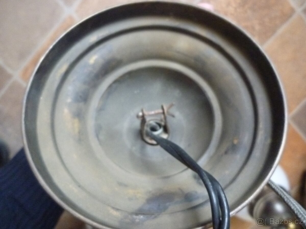 1920 starý mosazný lustr - 18