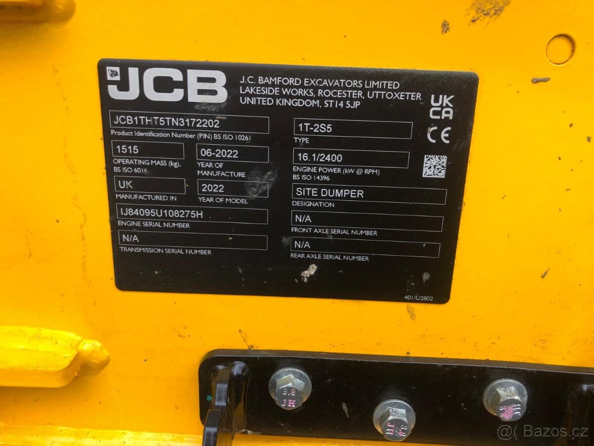 Kolový dumper JCB 1T - 2S5 - 18