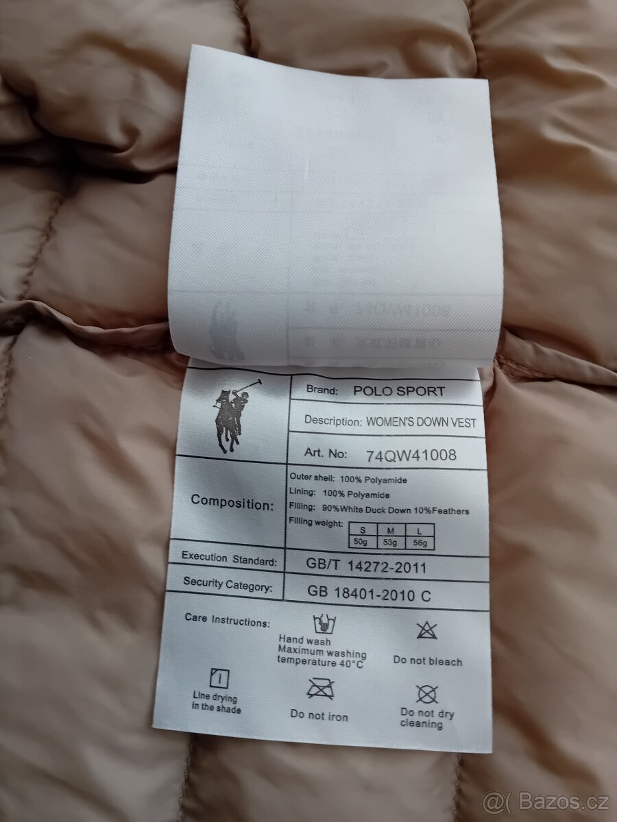 Ralph Lauren Polo Sport dámská vesta vel. S péřová - 18