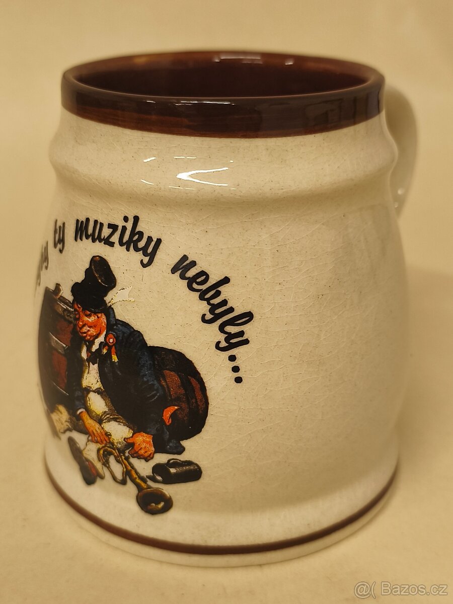 Korbel , půllitr - keramika - 18