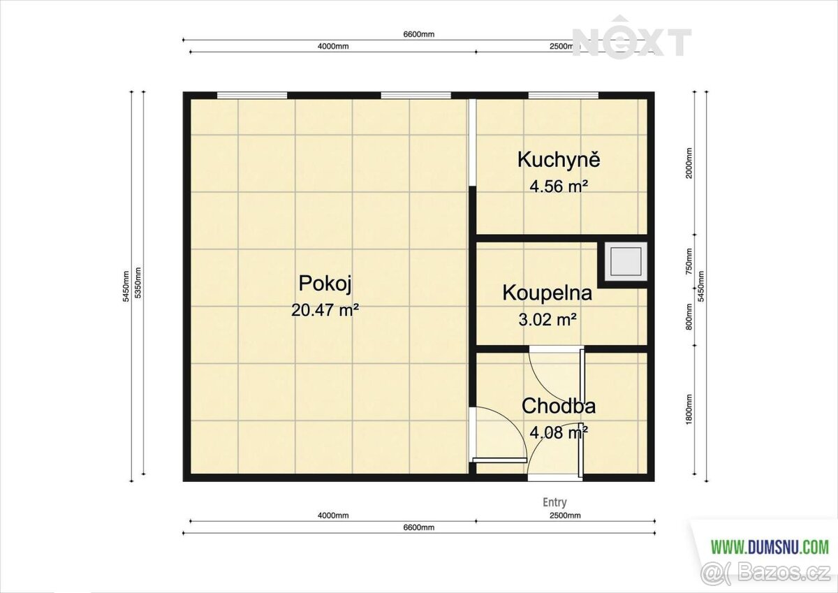 Pronájem byt 1+kk, 32㎡ - 18