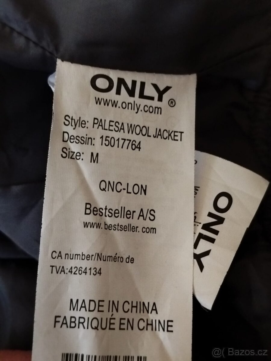 Dámský vlněný kabát/ bunda, velikost M - 18