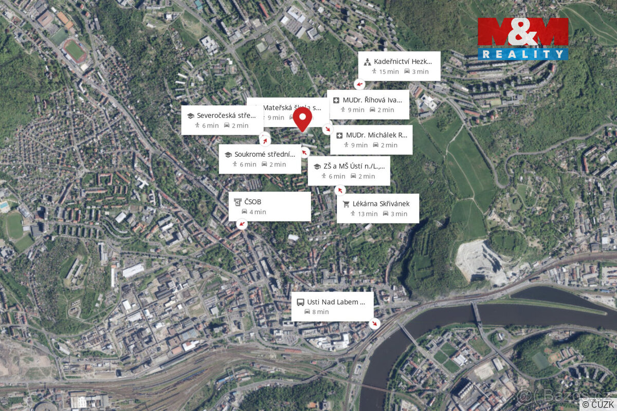 Prodej bytu 2+1, 73 m², Ústí nad Labem, ul. Ve Smyčce - 18