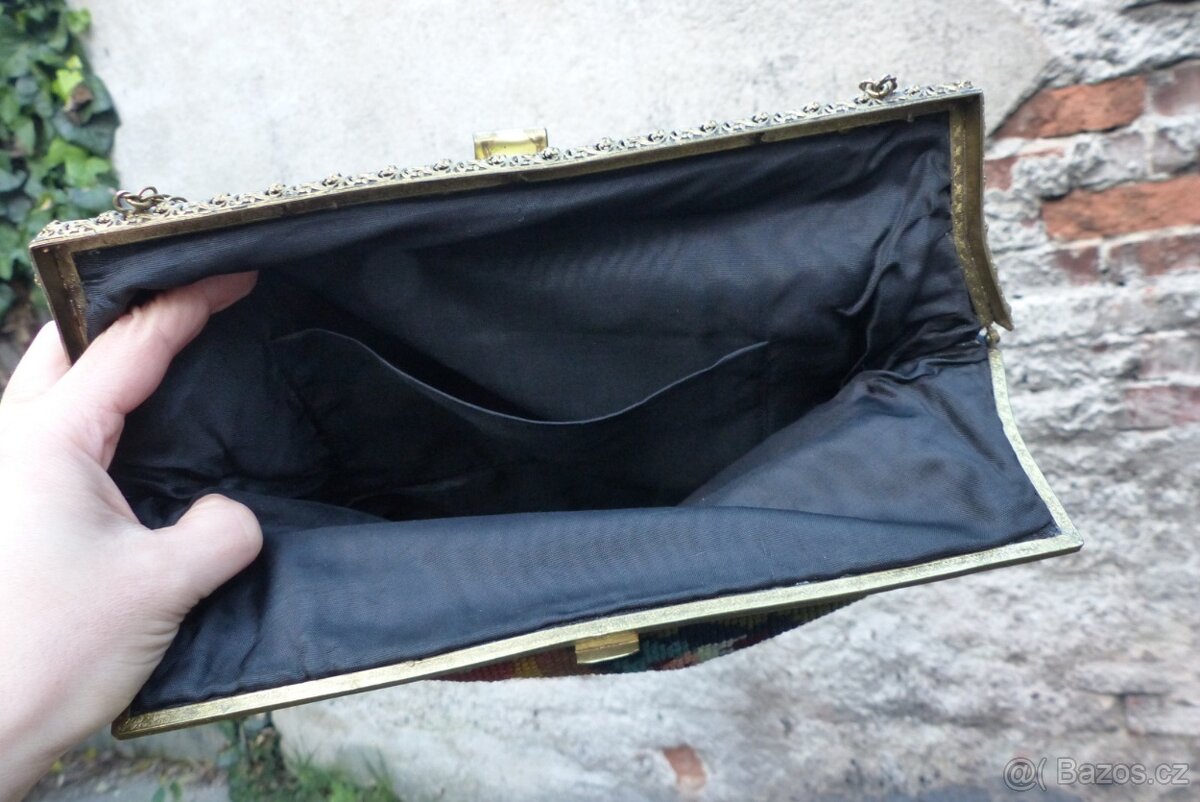 Starožitné gobelínové kabelky, kabelka gobelínová - 18