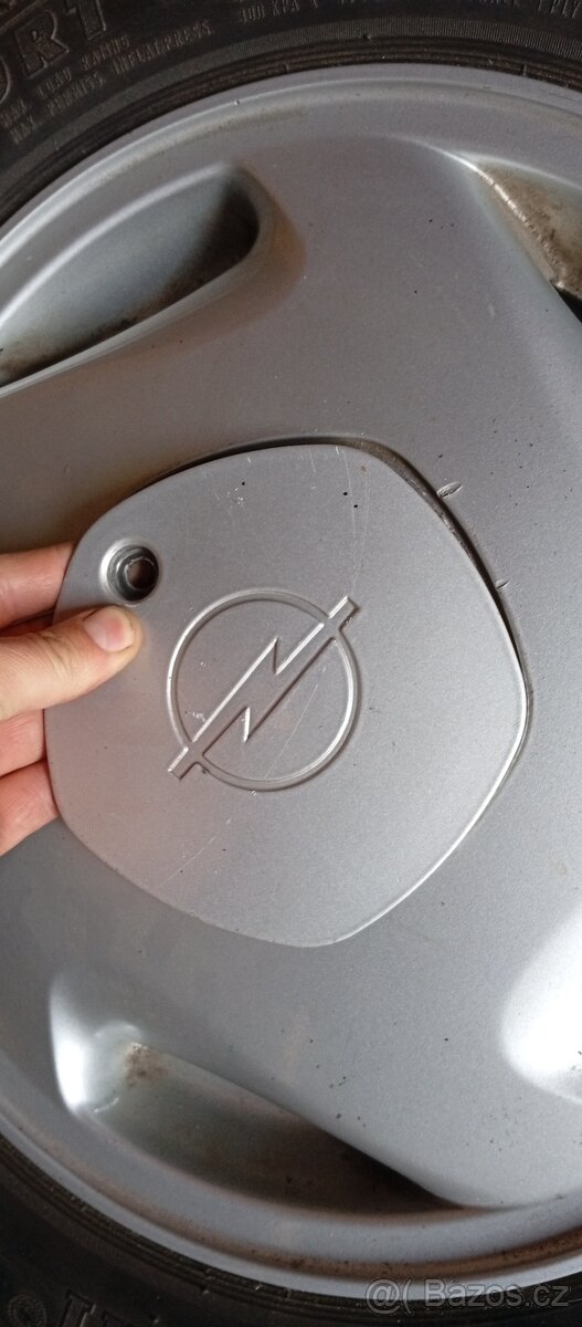 5 ks ORIGO LITÝCH KOL 4x100R14 z OPEL+185/60letní pneu R14 - 18