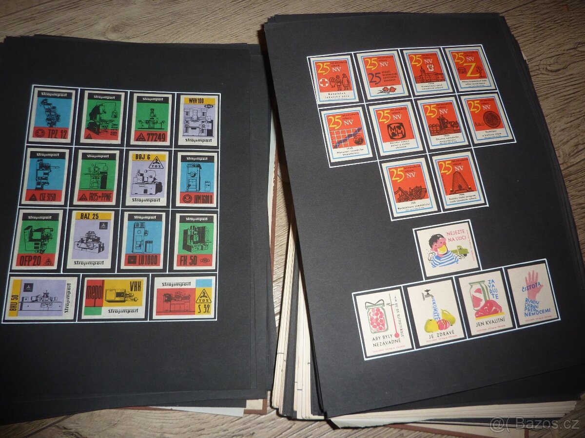 Velká sbírka-staré etikety na sirky přes 10 000 ks - 18