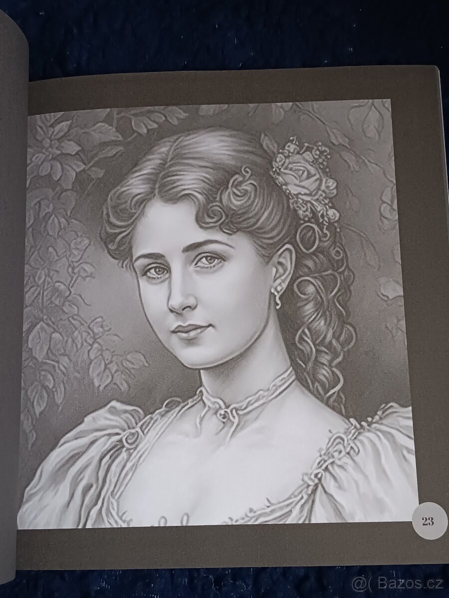 Omalovánky pro dospělé Victorian Ladies-grayscale - 18