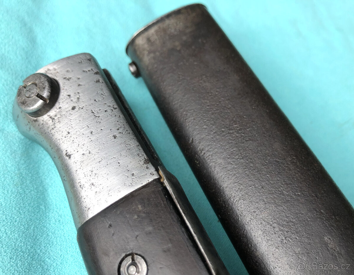 Německý bodák Mauser K98 – značený komplet (2. sv. válka) - 18