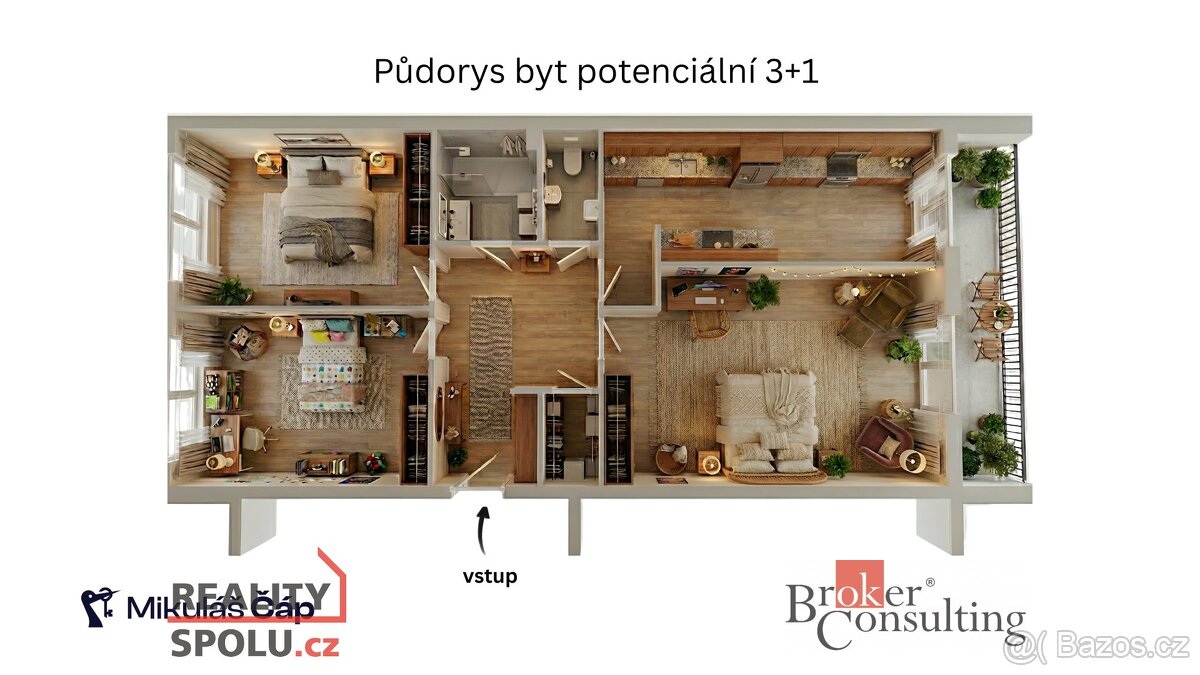 Prodej, byty/3+kk, 75 m2, Křivenická 449/23, 18100 Praha, Hl - 18