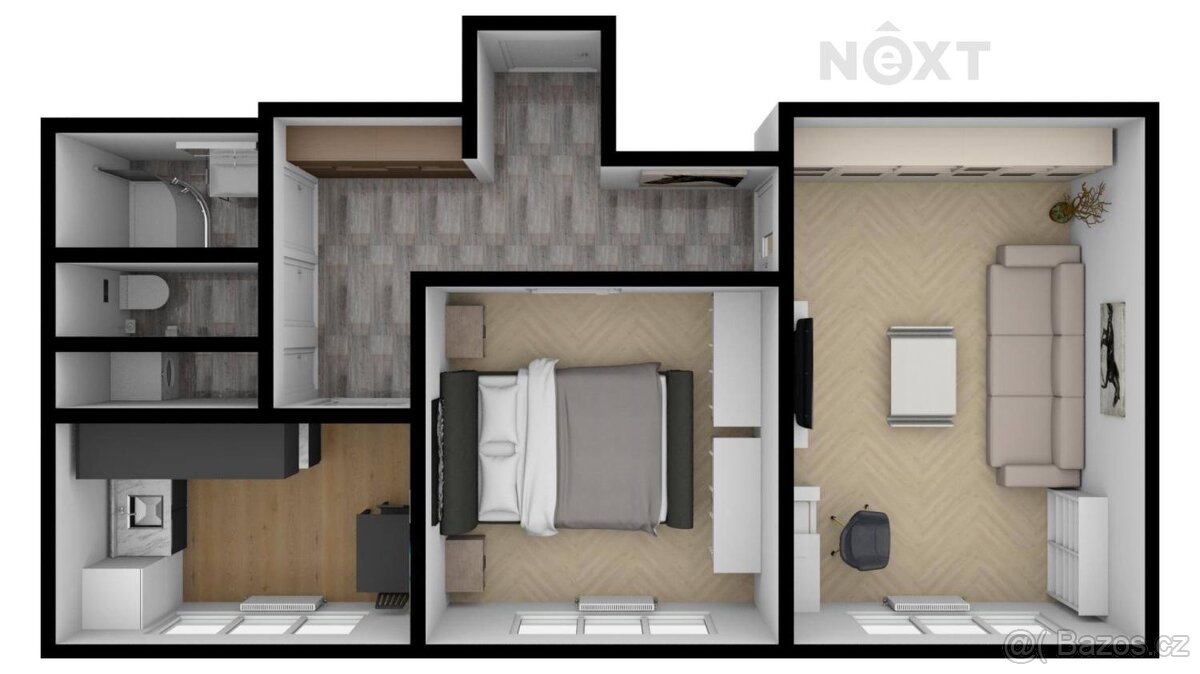 Pronájem byt 2+1, 61㎡ - 18