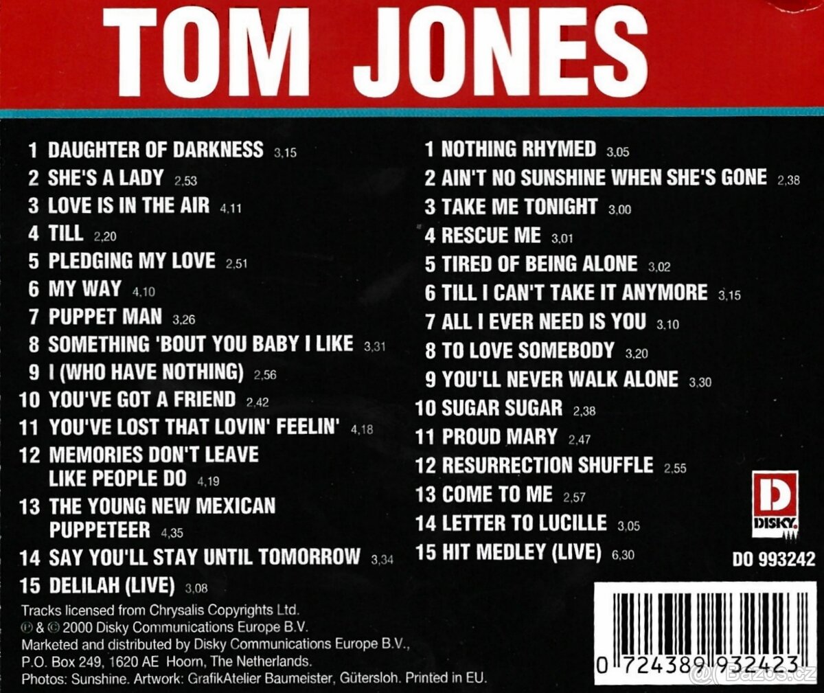 CD country , R.Orbison, Little Richard, Tom Jones, Kenny Rog - 18