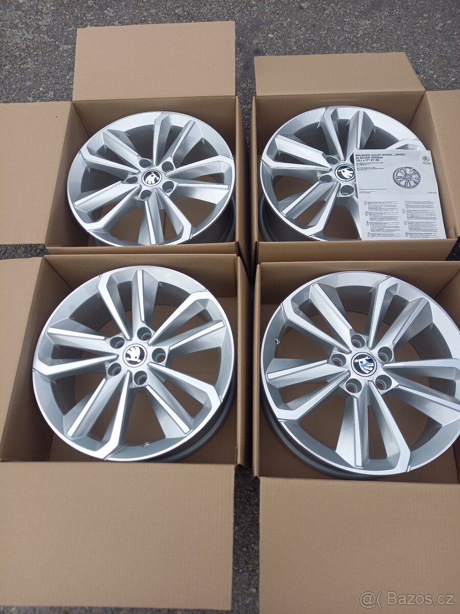 Škoda Octavia IV(RS)- 17 NOVÉ orig.ALU disky 7x17,5x112 - 18