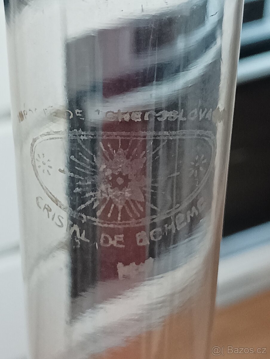 STAROŽITNÁ RUČNĚ MALOVANÁ PETROLEJKA SECESE/ART DECO FRANCE - 18