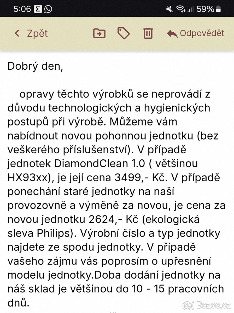 Zubní kartáček Philips Sonicare DiamondClean - 18