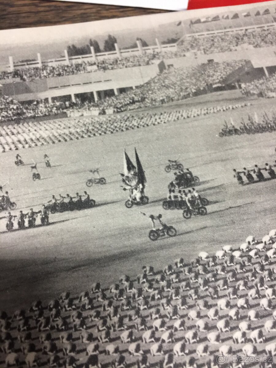 Spartakiáda... fotky strahov Svazarm 1961 Jawa vojáci - 18