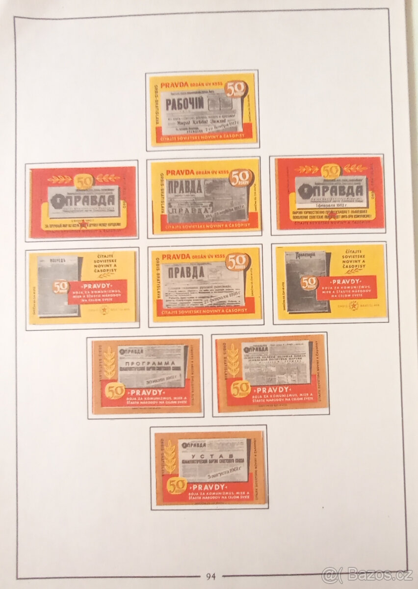 Album 363 zápalkových nálepek Slovensko 1961–1963 - 18