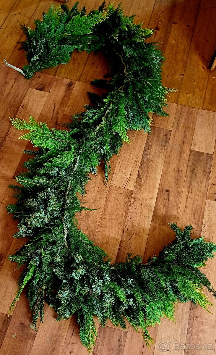 Adventní věnce, živé girlandy, svícny - 18