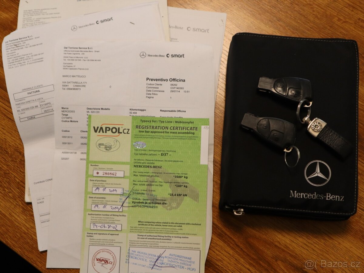 Mercedes-Benz Třídy M, 3,0 ML320 CDi Vzduch, Kamera - 18