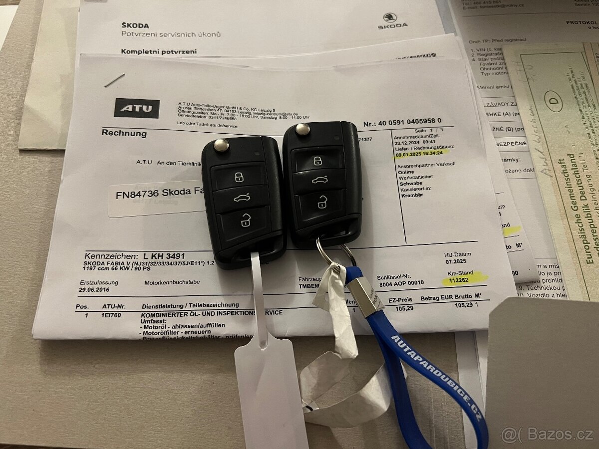 ŠKODA FABIA 3 III 1.2TSI 66KW STYLE 6/2016 115.000 km - 18