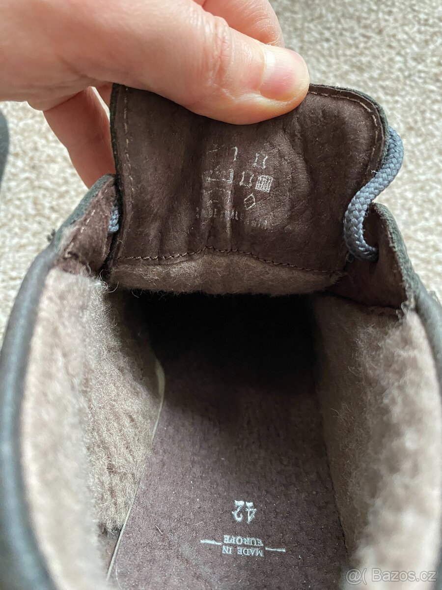 Nové pánské zimní kožené boty Baťa s kožichem - č. 42 - 18