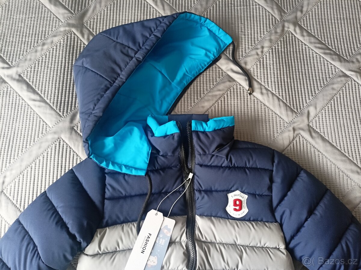 Nová dětská zimní bunda, vel.128 - 18